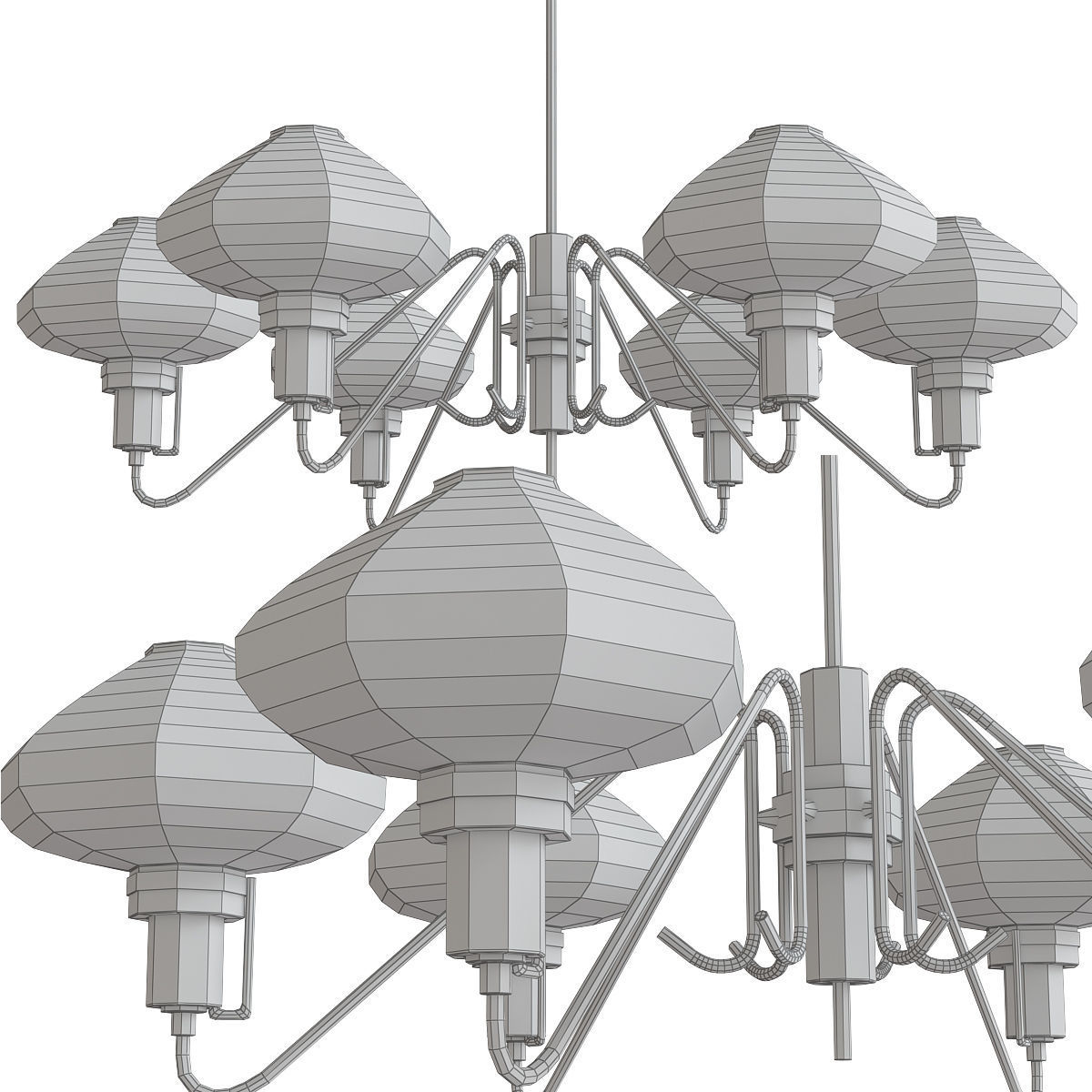 Chandeliers 3d models mega pack 100 models 3D Model Collection_183