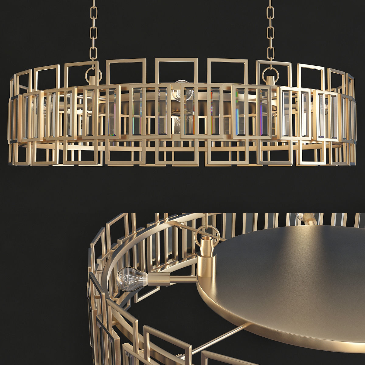 Chandeliers 3d models mega pack 100 models 3D Model Collection_93