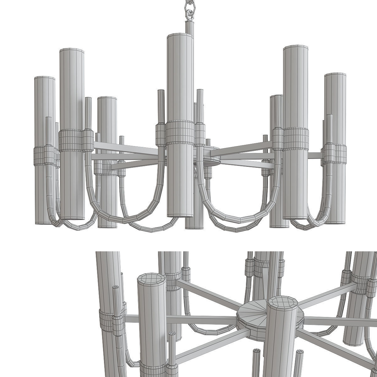 Chandeliers 3d models mega pack 100 models 3D Model Collection_141