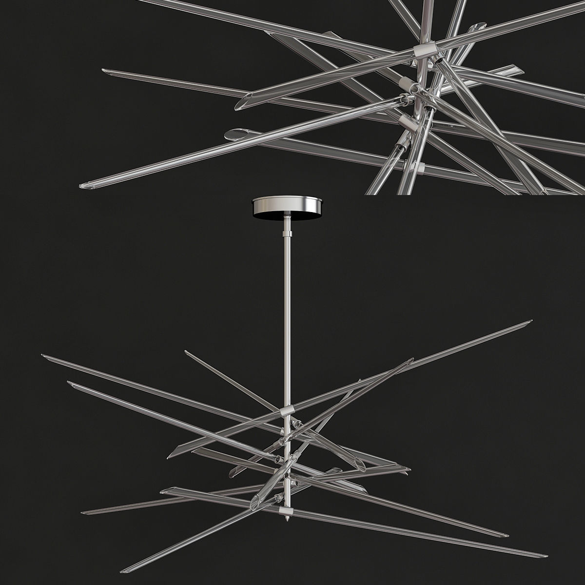 Chandeliers 3d models mega pack 100 models 3D Model Collection_109