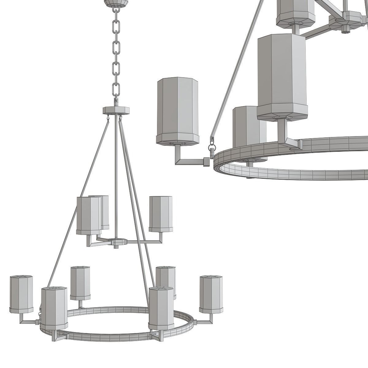 Chandeliers 3d models mega pack 100 models 3D Model Collection_171
