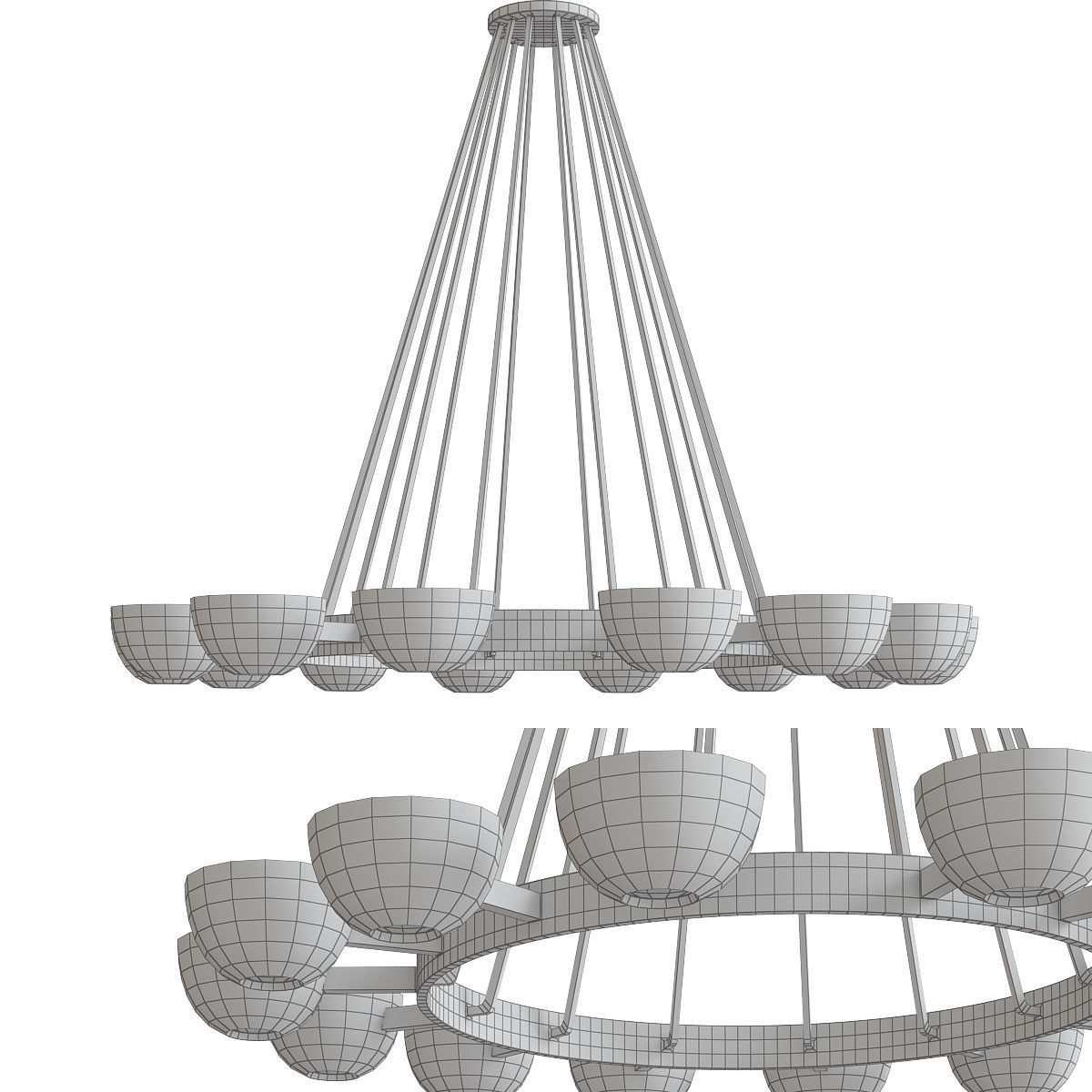 Chandeliers 3d models mega pack 100 models 3D Model Collection_137