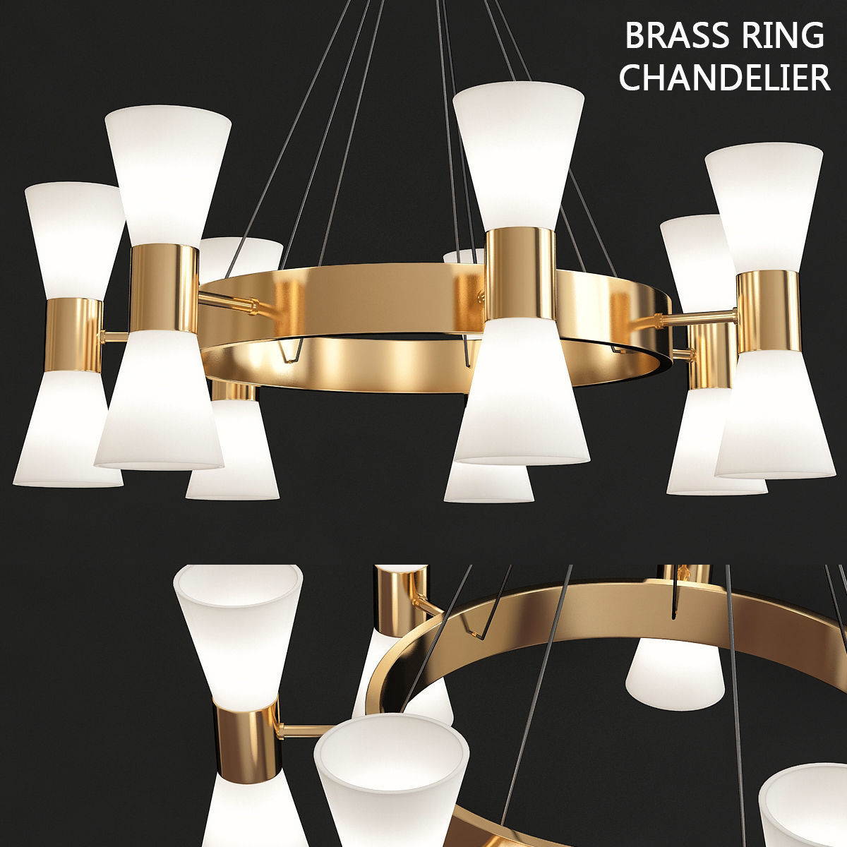 Chandeliers 3d models mega pack 100 models 3D Model Collection_34