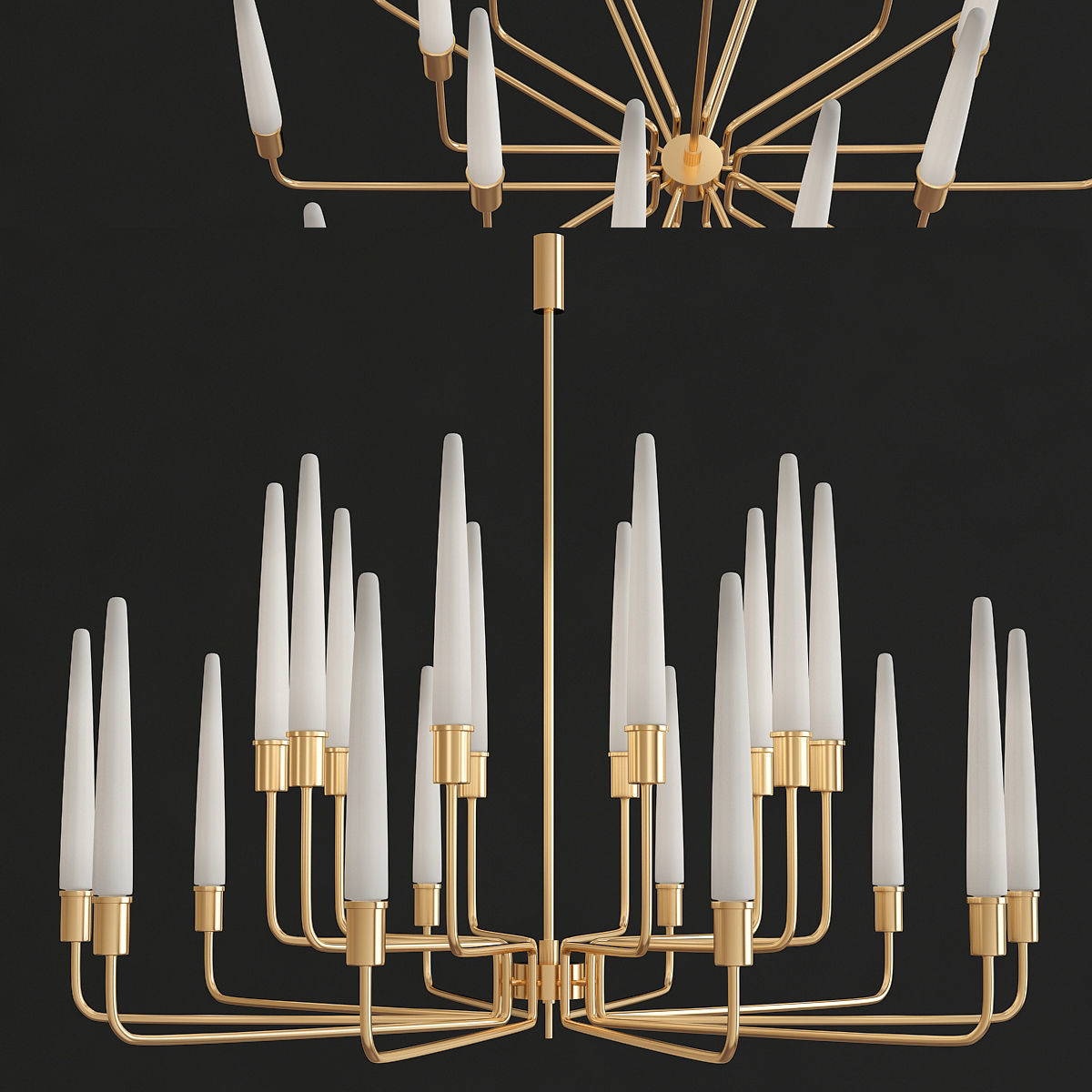 Chandeliers 3d models mega pack 100 models 3D Model Collection_105