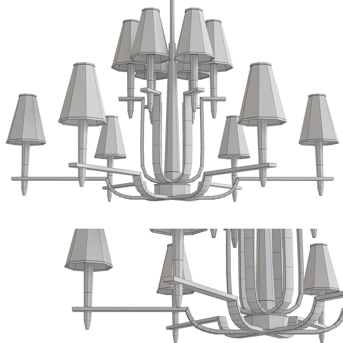 Chandeliers 3d models mega pack 100 models 3D Model Collection_162