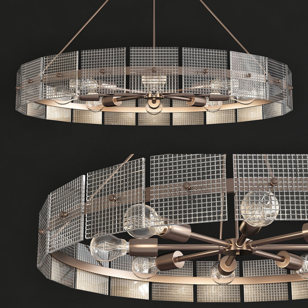 Chandeliers 3d models mega pack 100 models 3D Model Collection_67