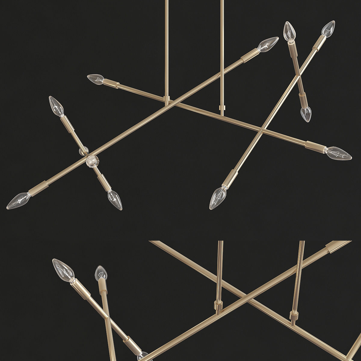 Chandeliers 3d models mega pack 100 models 3D Model Collection_106