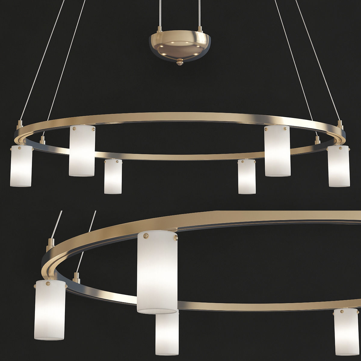 Chandeliers 3d models mega pack 100 models 3D Model Collection_69