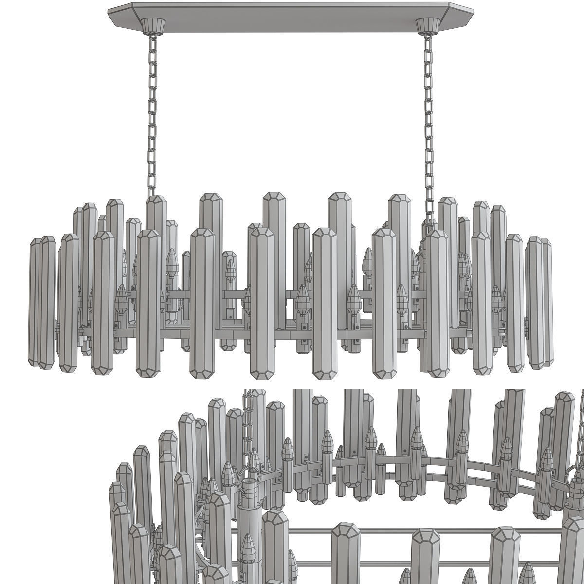 Chandeliers 3d models mega pack 100 models 3D Model Collection_126