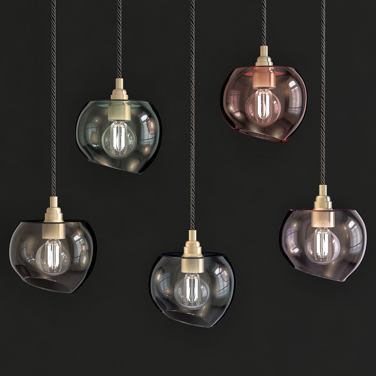 Chandeliers 3d models mega pack 100 models 3D Model Collection_78