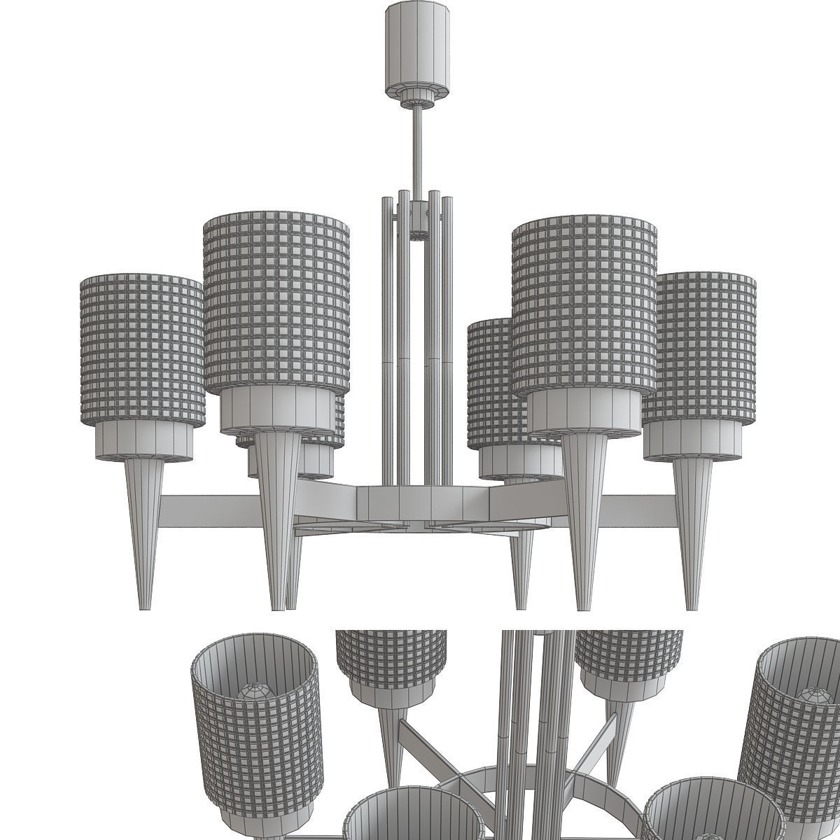Chandeliers 3d models mega pack 100 models 3D Model Collection_142