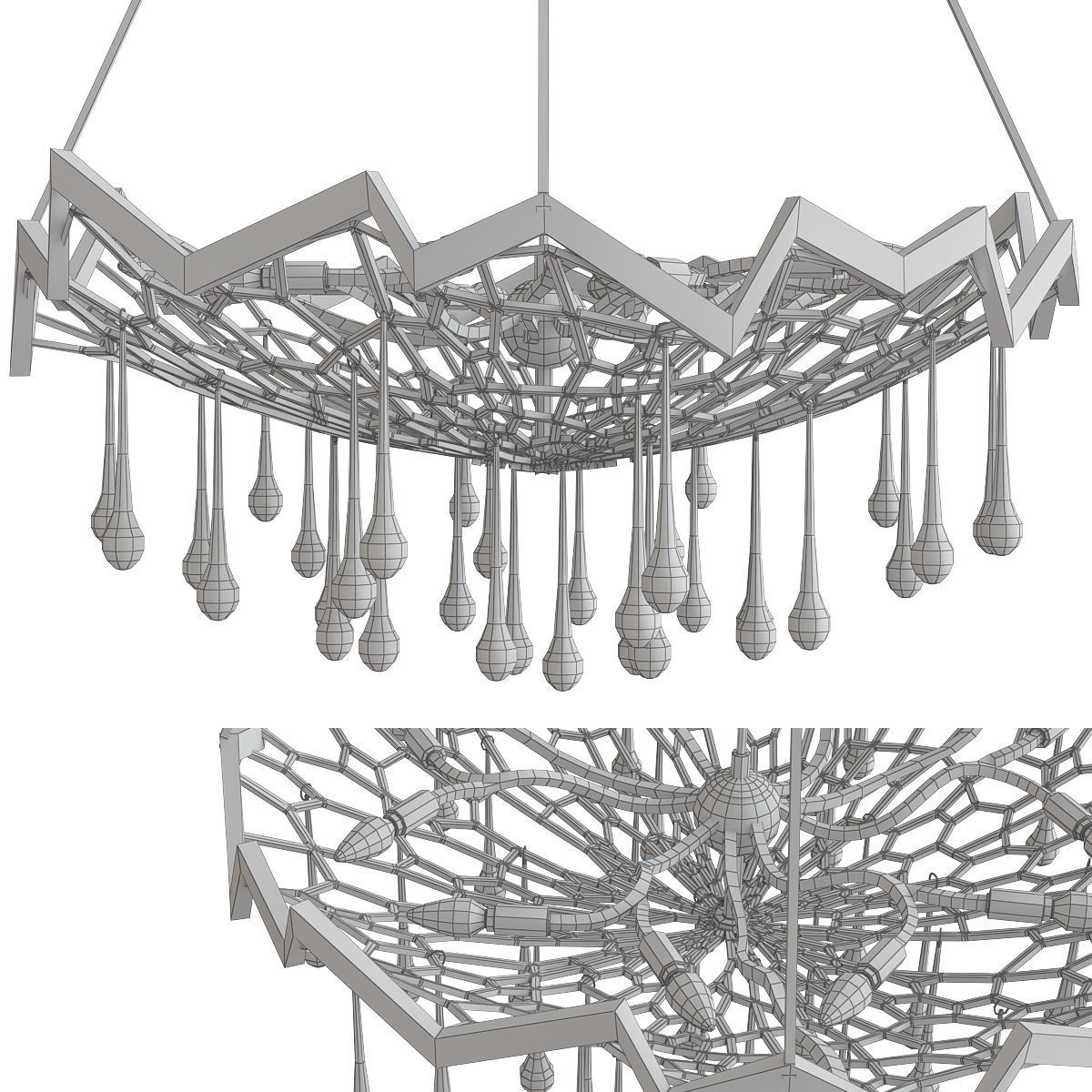 Chandeliers 3d models mega pack 100 models 3D Model Collection_118