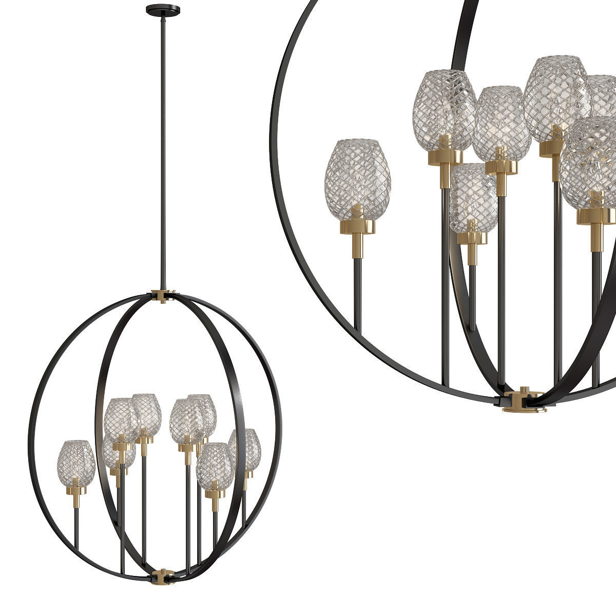 Chandeliers 3d models mega pack 100 models 3D Model Collection_63
