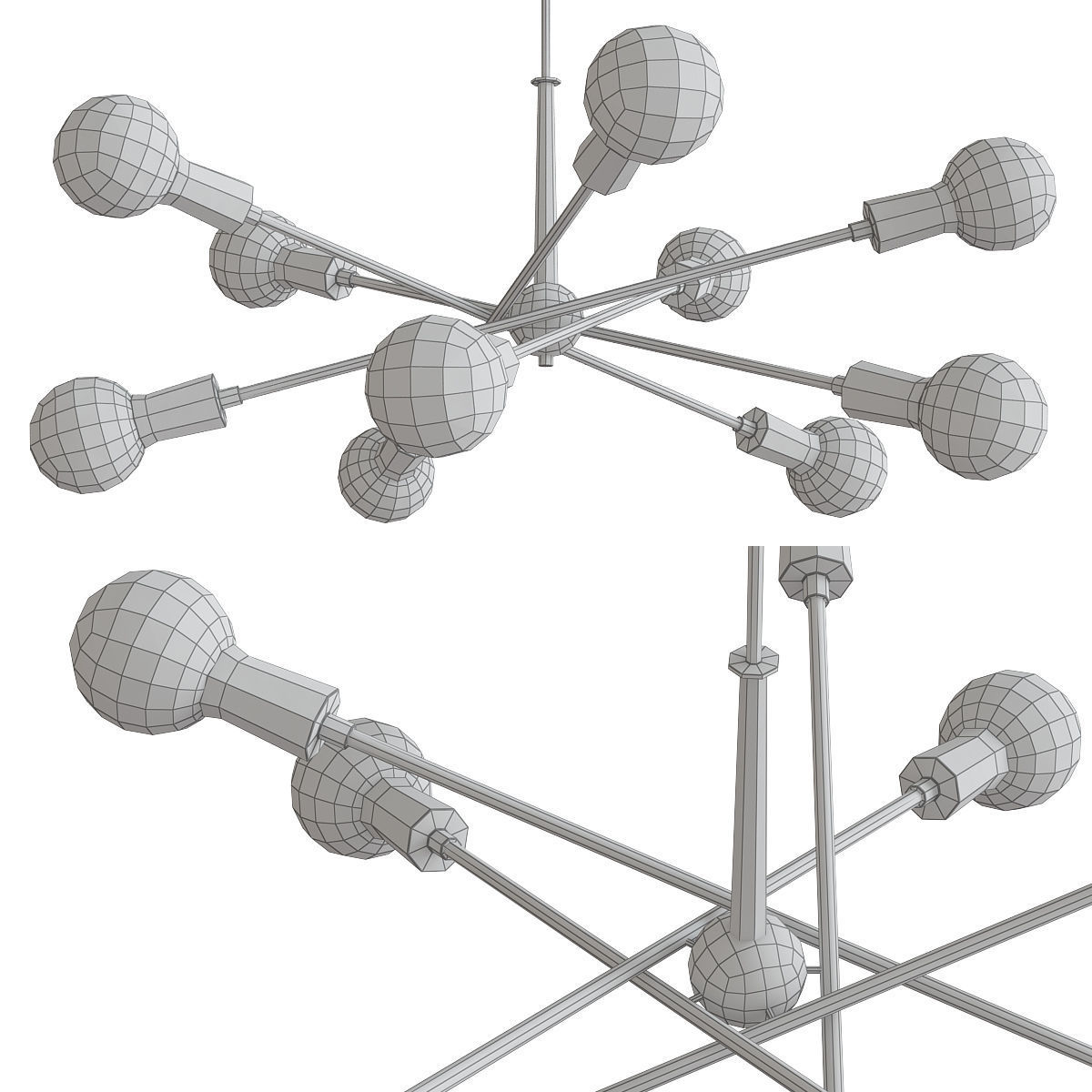 Chandeliers 3d models mega pack 100 models 3D Model Collection_172