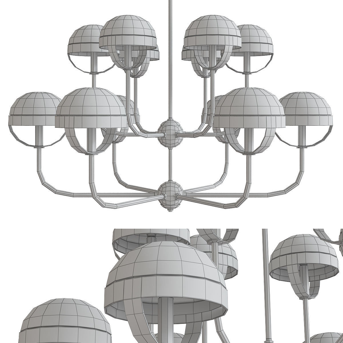 Chandeliers 3d models mega pack 100 models 3D Model Collection_153