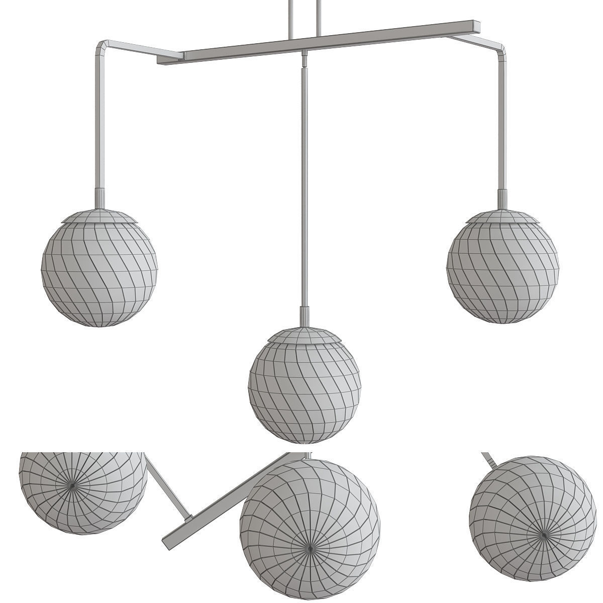 Chandeliers 3d models mega pack 100 models 3D Model Collection_159