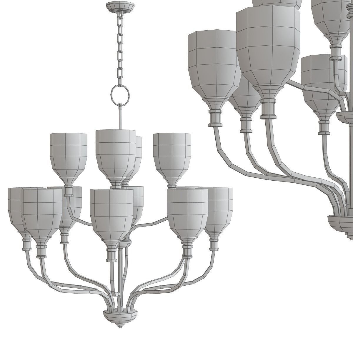 Chandeliers 3d models mega pack 100 models 3D Model Collection_178