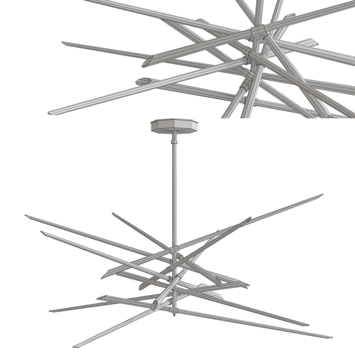 Chandeliers 3d models mega pack 100 models 3D Model Collection_116