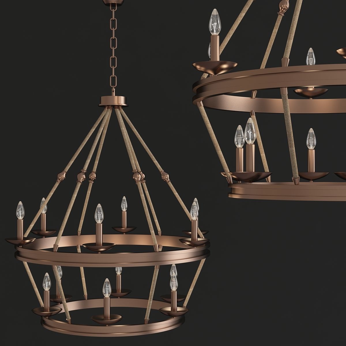 Chandeliers 3d models mega pack 100 models 3D Model Collection_45