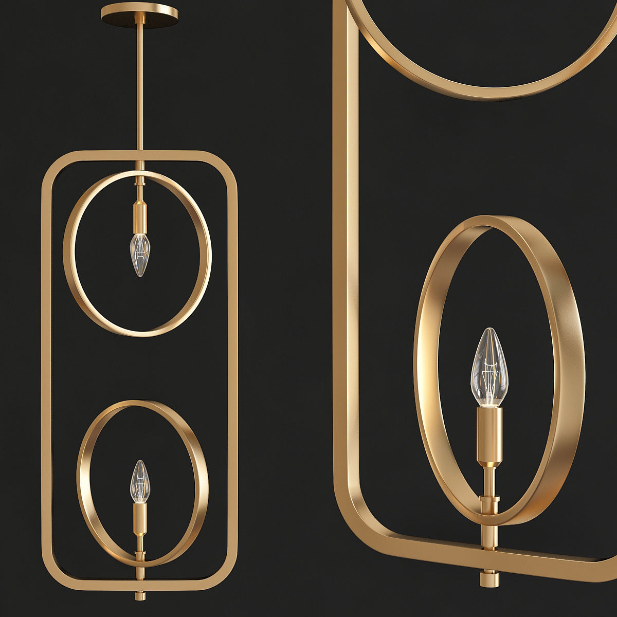 Chandeliers 3d models mega pack 100 models 3D Model Collection_111