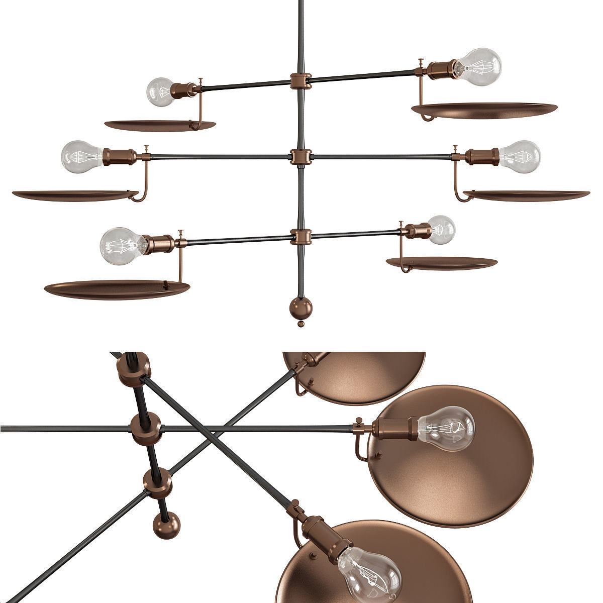 Chandeliers 3d models mega pack 100 models 3D Model Collection_53