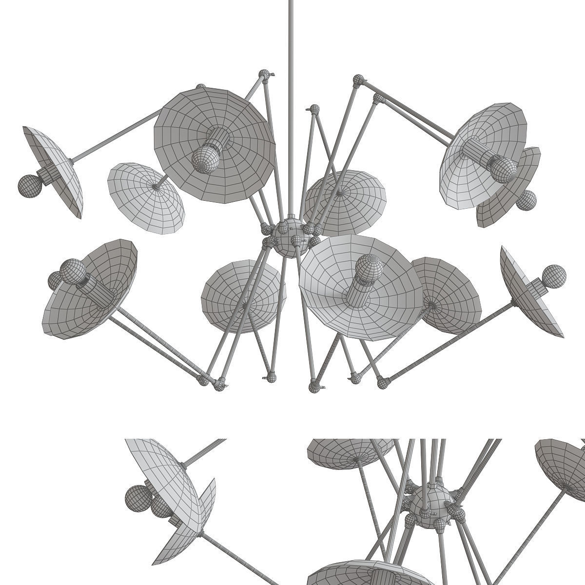 Chandeliers 3d models mega pack 100 models 3D Model Collection_140