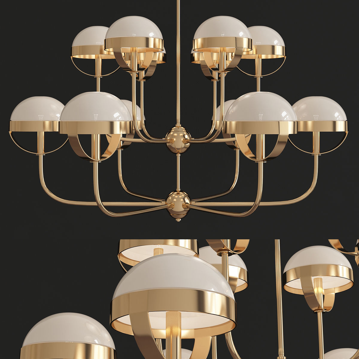 Chandeliers 3d models mega pack 100 models 3D Model Collection_65