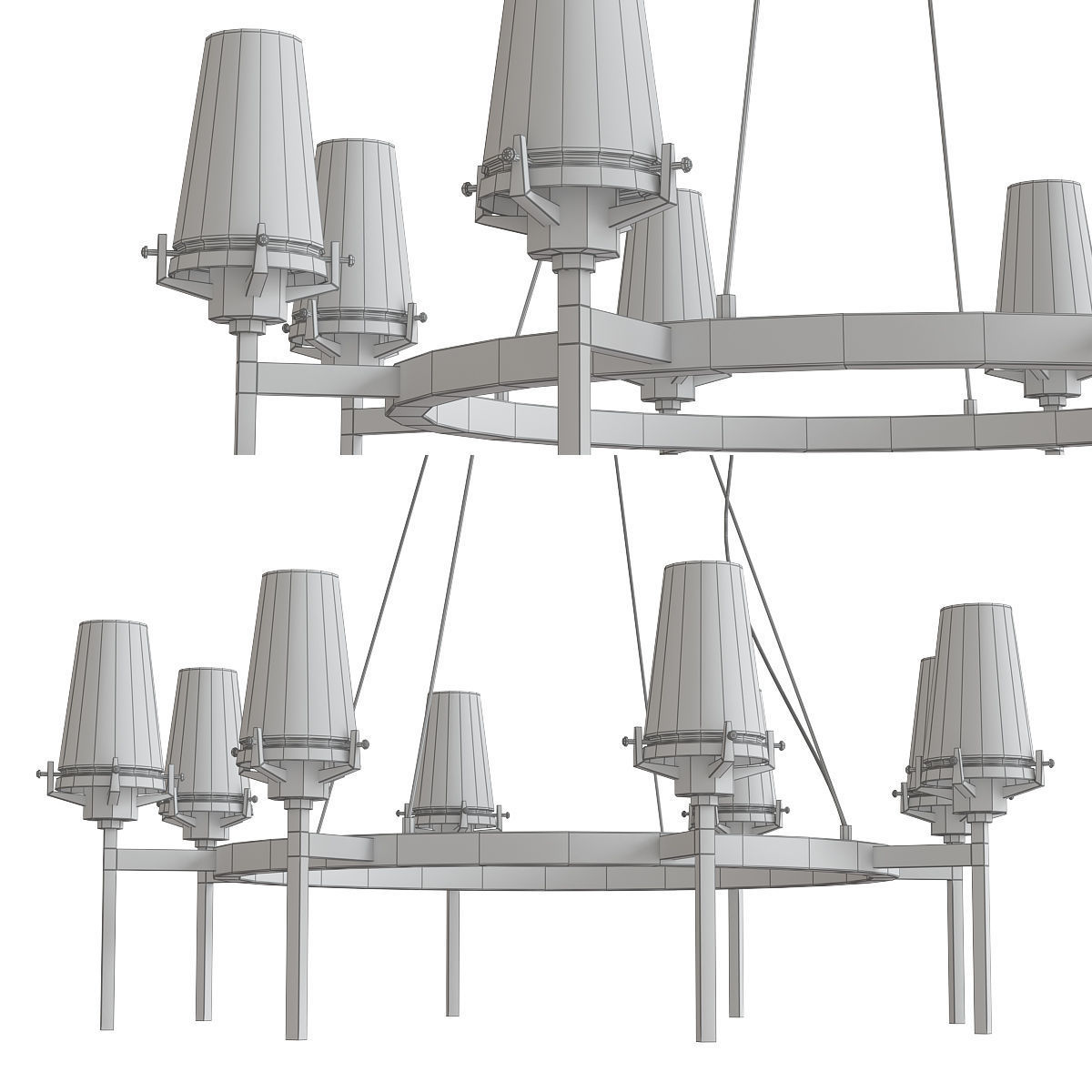 Chandeliers 3d models mega pack 100 models 3D Model Collection_170