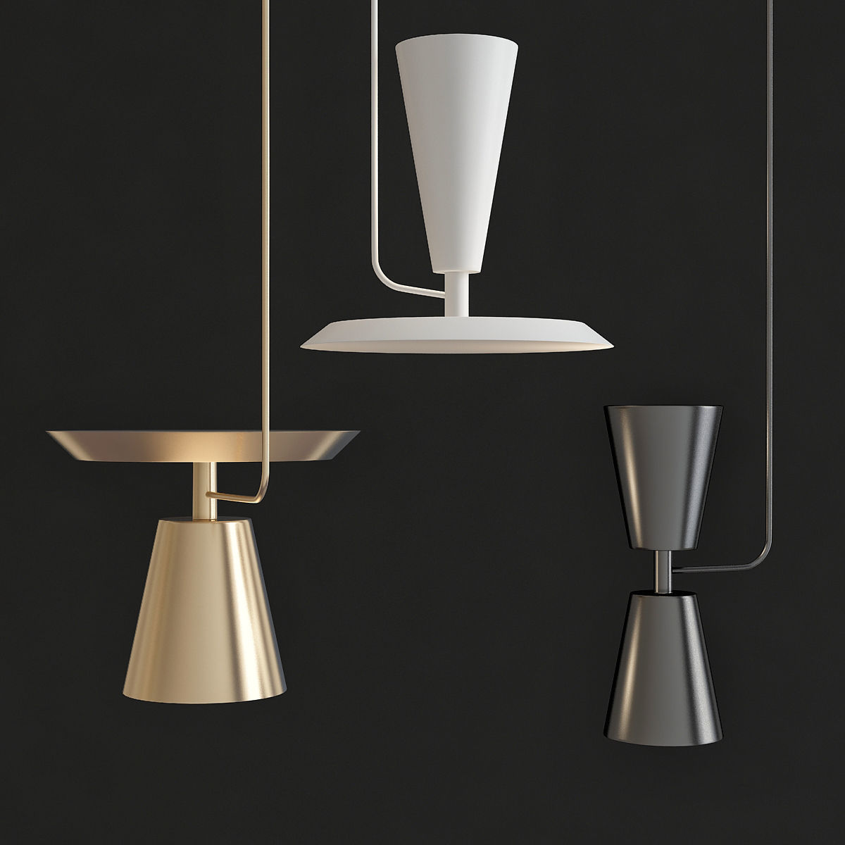 Chandeliers 3d models mega pack 100 models 3D Model Collection_74