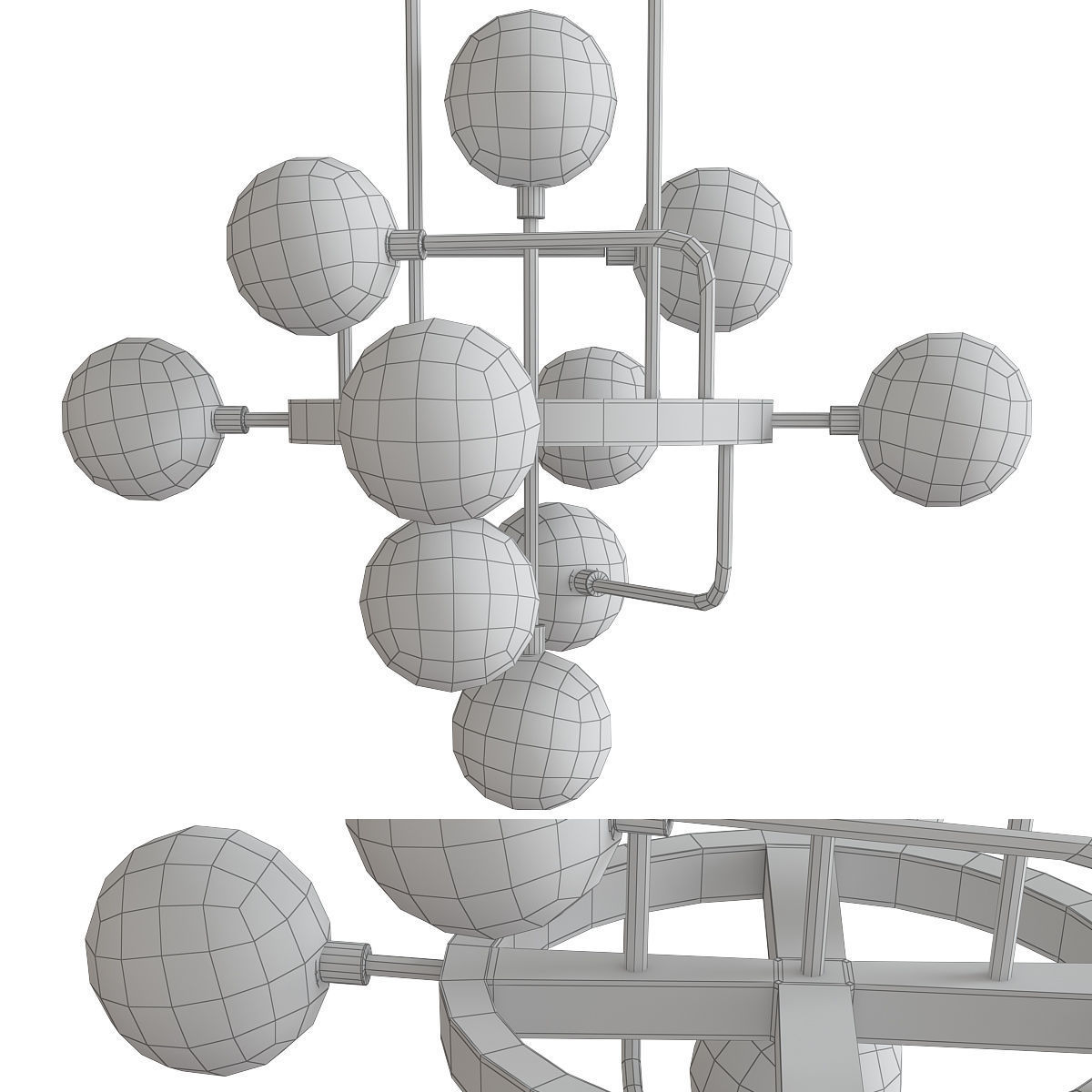 Chandeliers 3d models mega pack 100 models 3D Model Collection_133