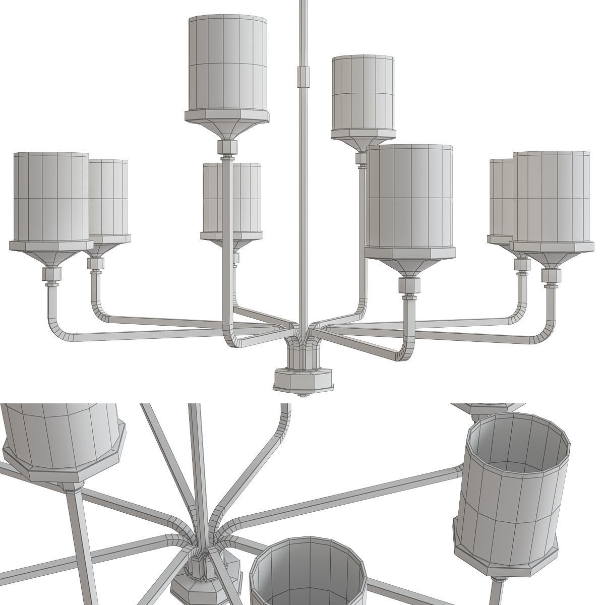 Chandeliers 3d models mega pack 100 models 3D Model Collection_157