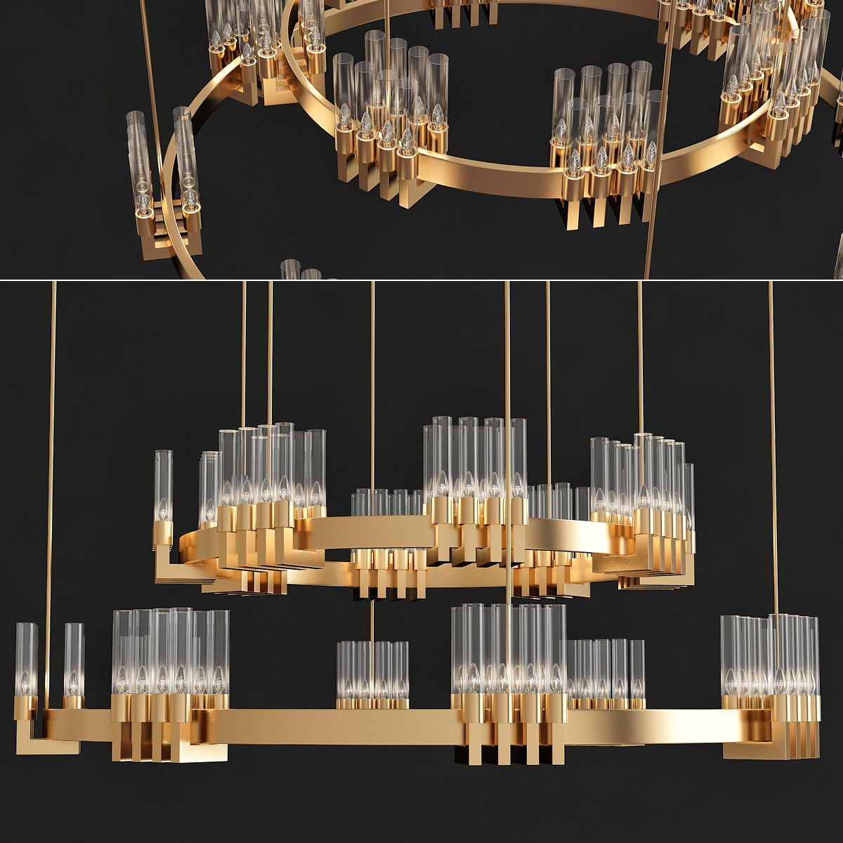 Chandeliers 3d models mega pack 100 models 3D Model Collection_108