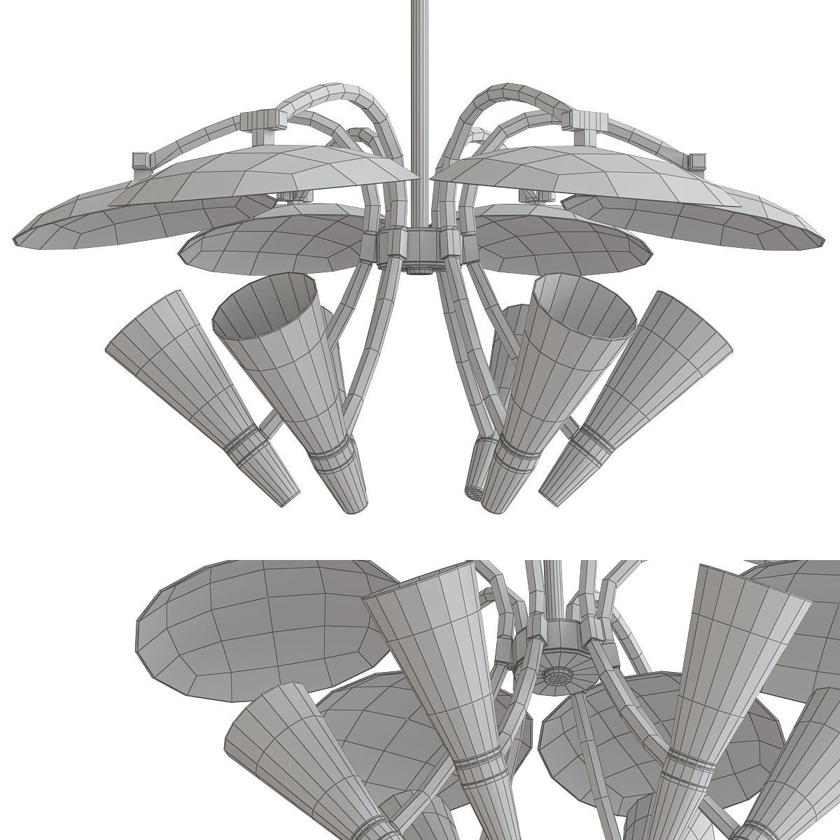 Chandeliers 3d models mega pack 100 models 3D Model Collection_136