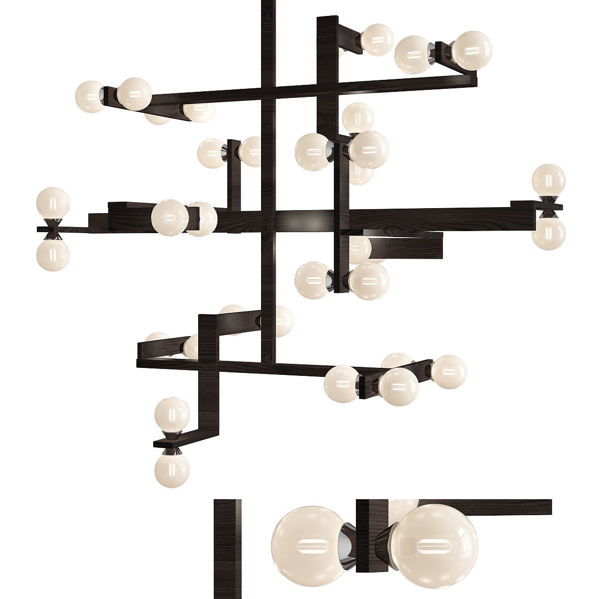 Chandeliers 3d models mega pack 100 models 3D Model Collection_41