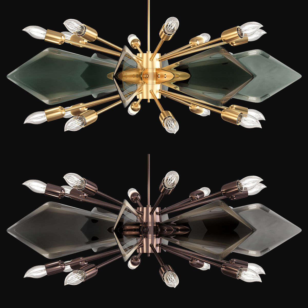 Chandeliers 3d models mega pack 100 models 3D Model Collection_85