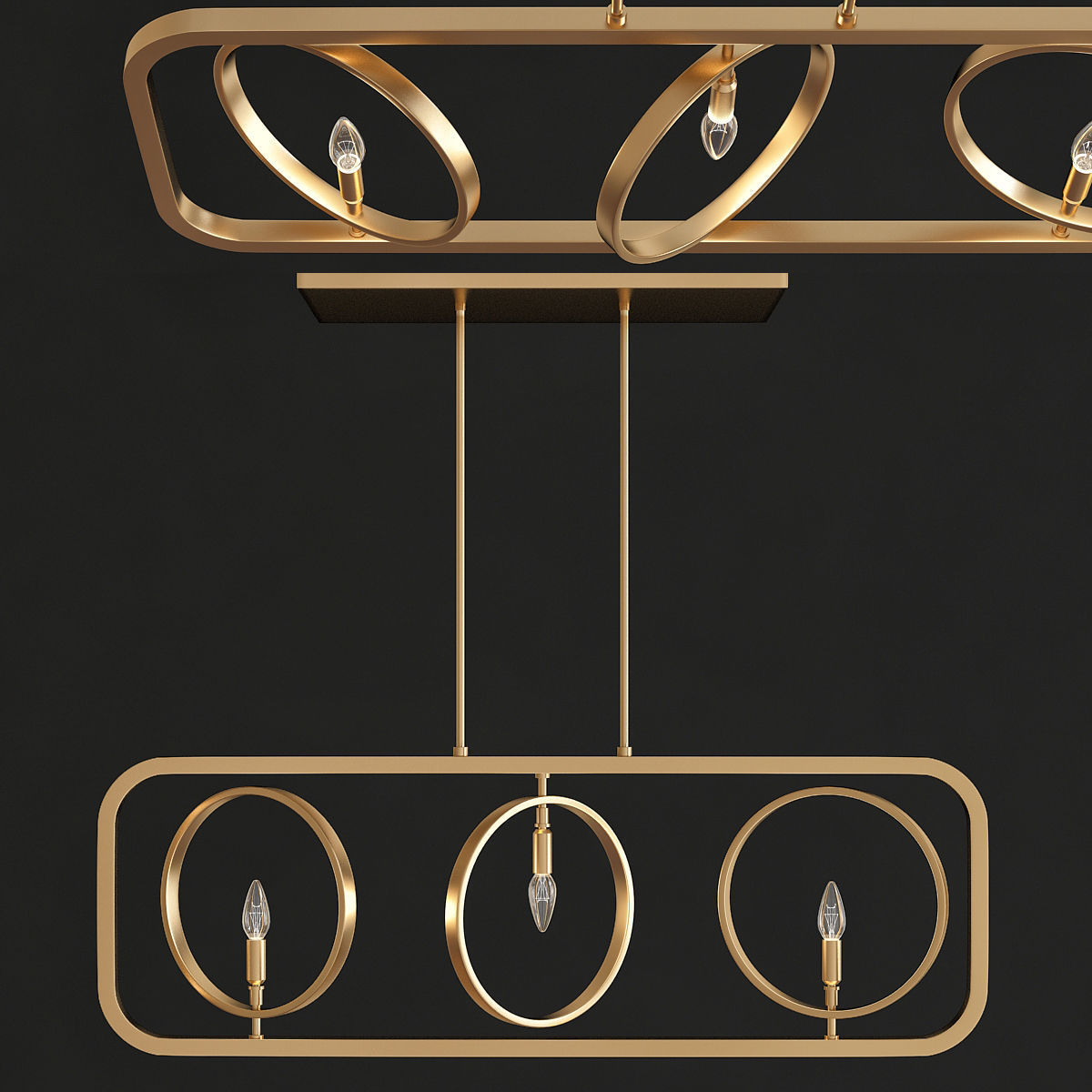Chandeliers 3d models mega pack 100 models 3D Model Collection_104