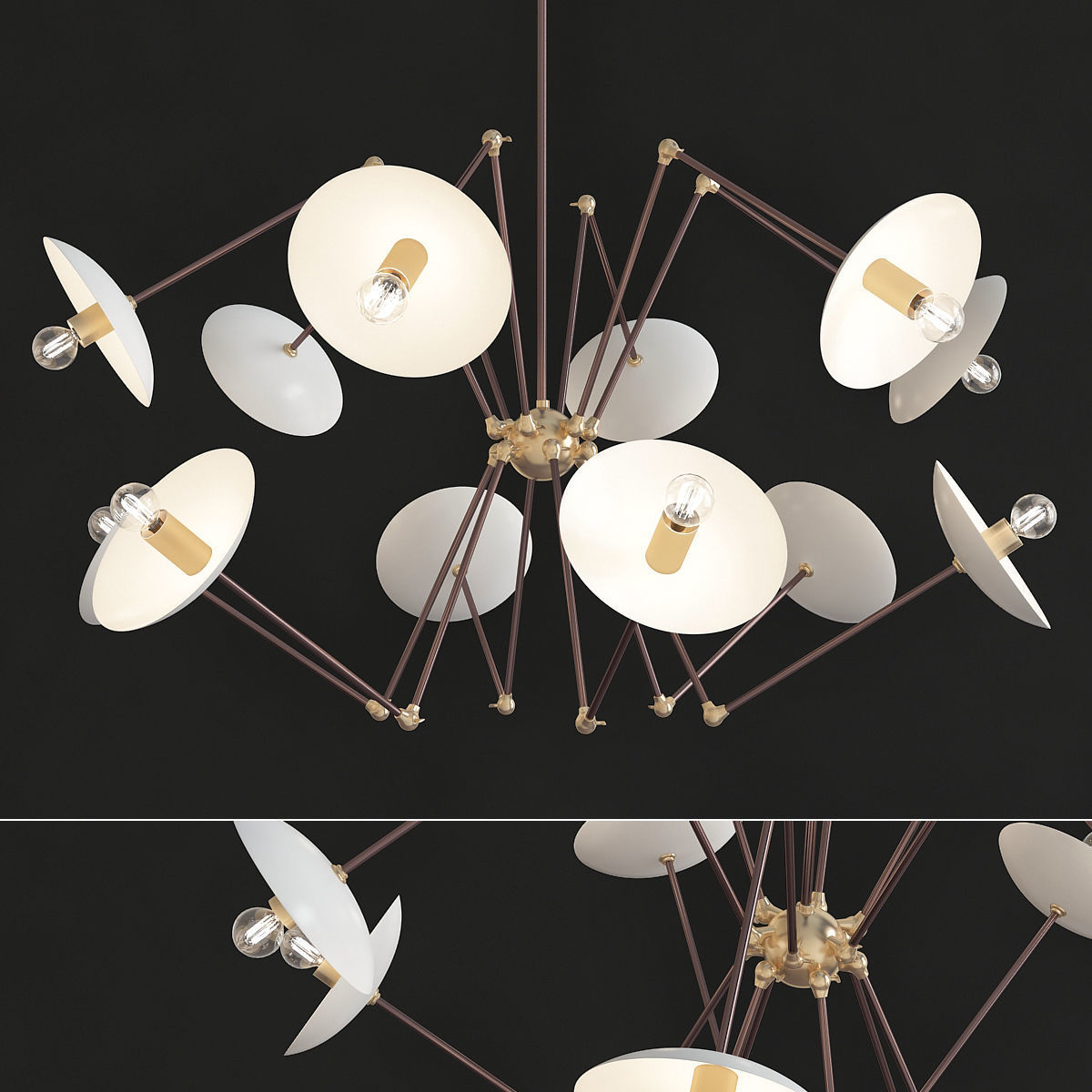 Chandeliers 3d models mega pack 100 models 3D Model Collection_87