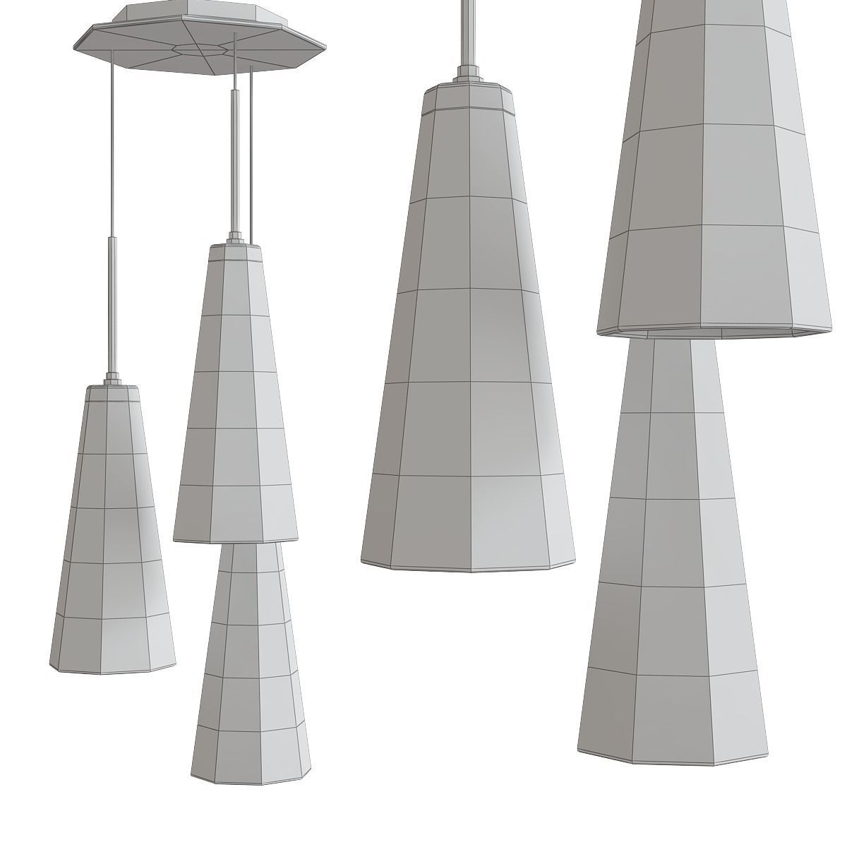 Chandeliers 3d models mega pack 100 models 3D Model Collection_148