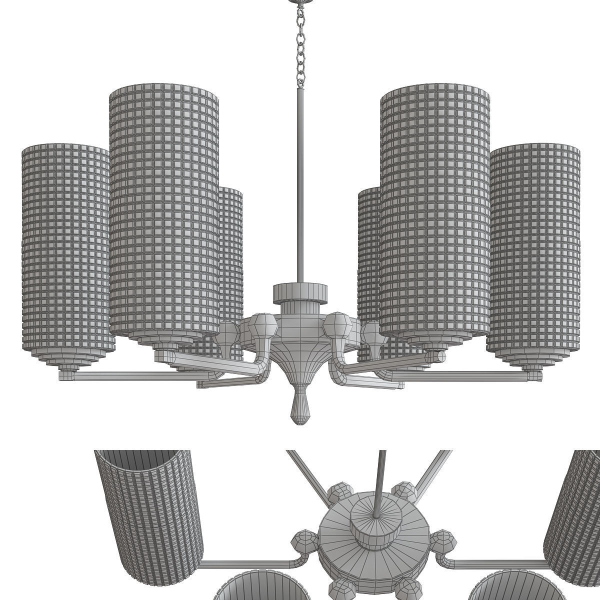 Chandeliers 3d models mega pack 100 models 3D Model Collection_138