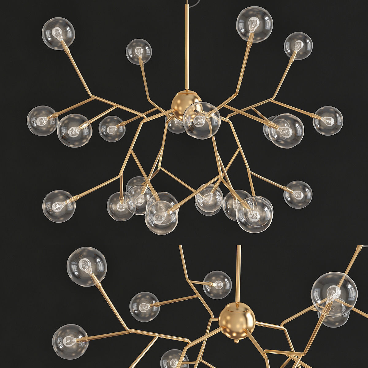Chandeliers 3d models mega pack 100 models 3D Model Collection_107