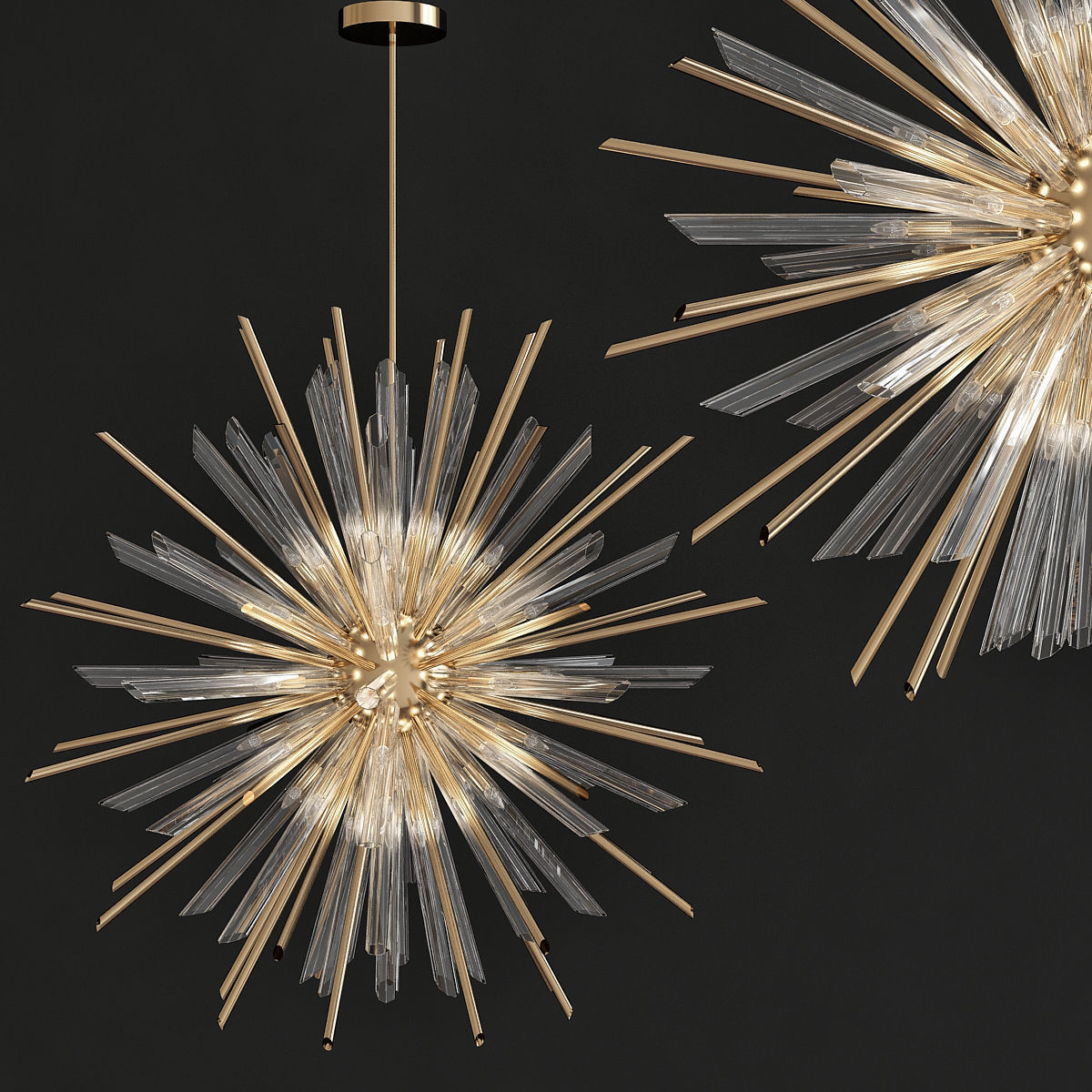 Chandeliers 3d models mega pack 100 models 3D Model Collection_58