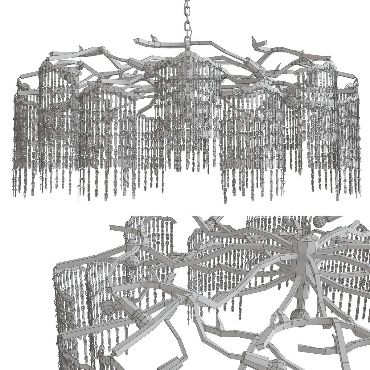 Chandeliers 3d models mega pack 100 models 3D Model Collection_128
