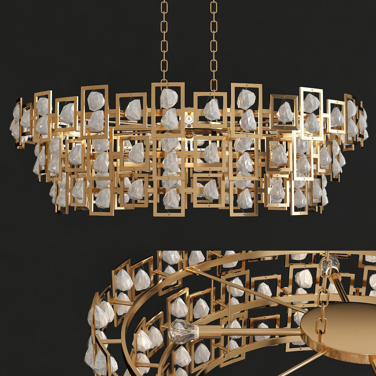 Chandeliers 3d models mega pack 100 models 3D Model Collection_102