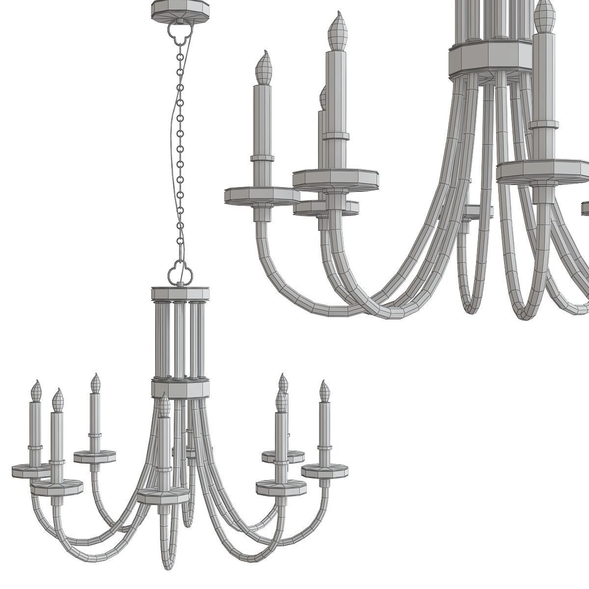 Chandeliers 3d models mega pack 100 models 3D Model Collection_185