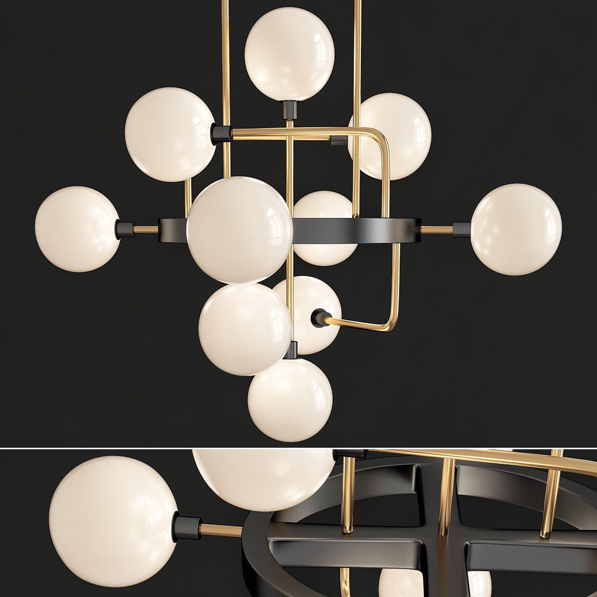 Chandeliers 3d models mega pack 100 models 3D Model Collection_91