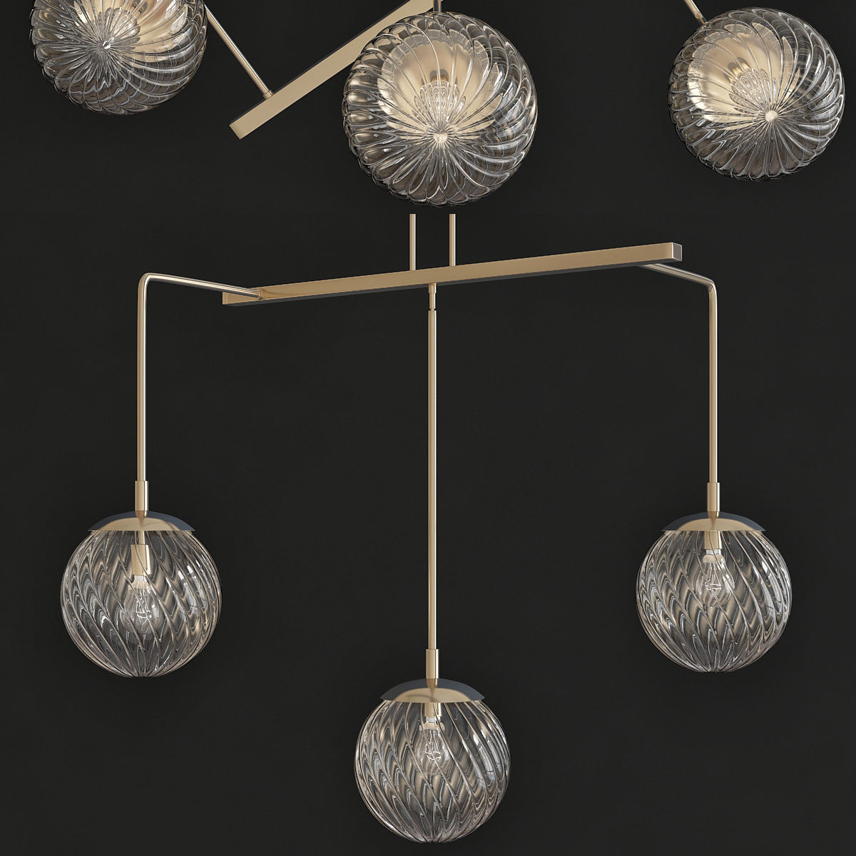 Chandeliers 3d models mega pack 100 models 3D Model Collection_72