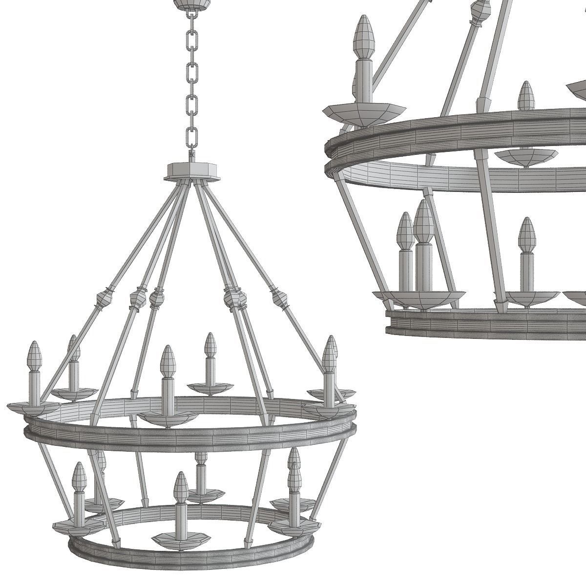 Chandeliers 3d models mega pack 100 models 3D Model Collection_179