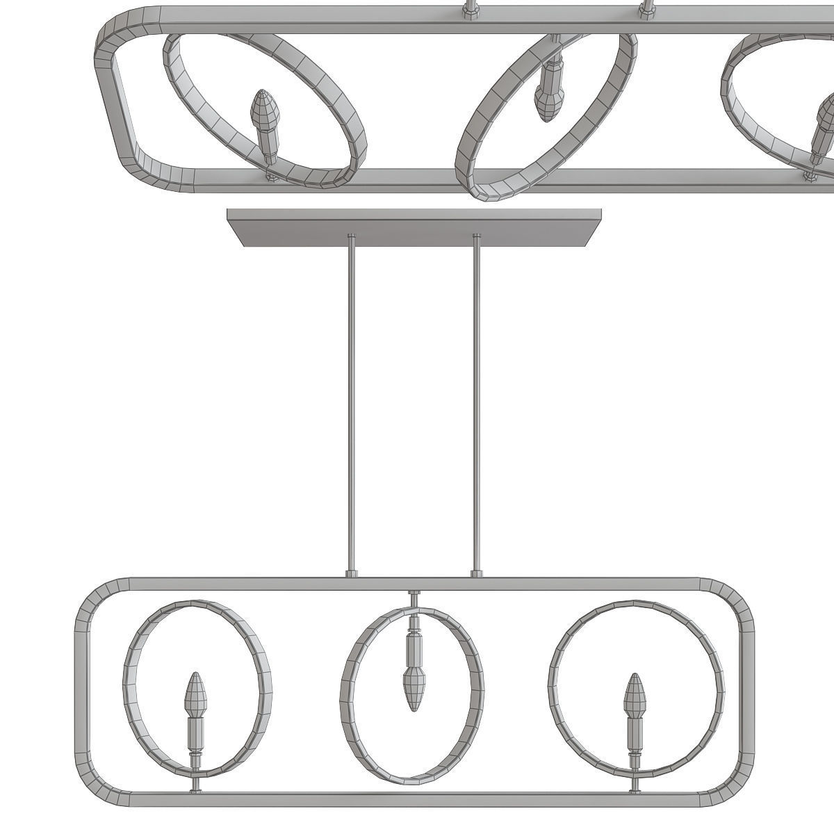 Chandeliers 3d models mega pack 100 models 3D Model Collection_121
