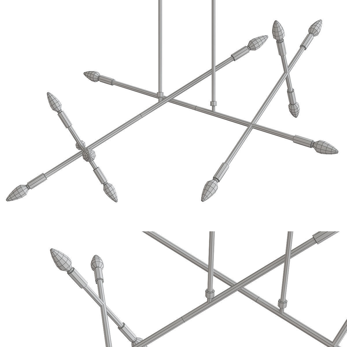 Chandeliers 3d models mega pack 100 models 3D Model Collection_114