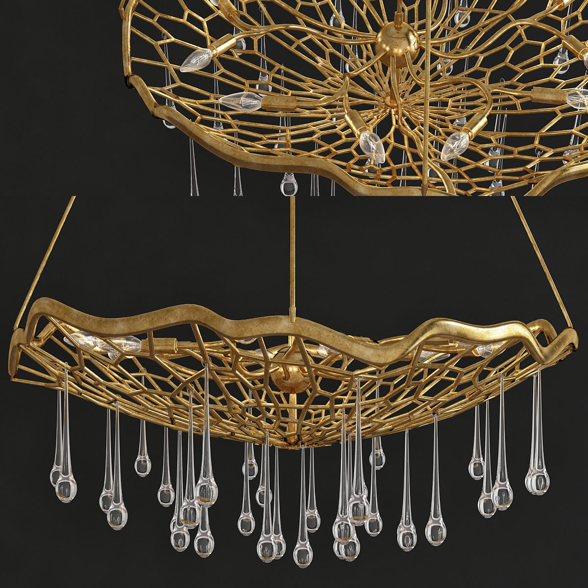 Chandeliers 3d models mega pack 100 models 3D Model Collection_110